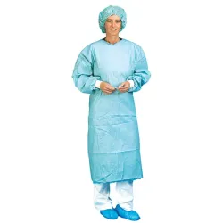 Mediware Operatieschort voor eenmalig gebruik - stofachtig materiaal SMS - Materiaal, versterkt | L - bruto | blauw | 130 cm
